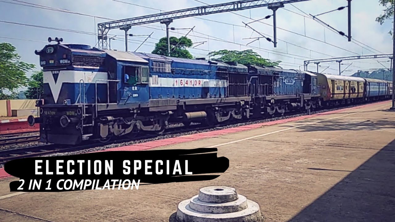 Election Special Trains | 2 in 1 Compilation | Behind BWN Twins & SGUJ WDP-4D | NFR