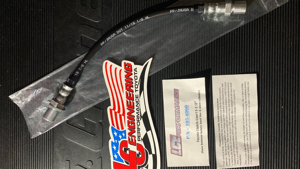 LCE Performance Toyota Pickup Stainless Steel Braided Clutch Line YouTube