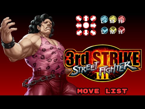Street Fighter III: 3rd Strike - Hugo Move List