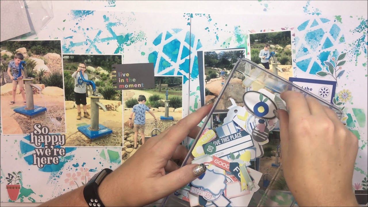 Kitaholic Kits - Double Page Layout with Louise