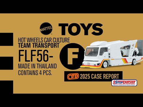 Hot Wheels Car Culture TEAM TRANSPORT 2025 F case (mix 2) unboxing