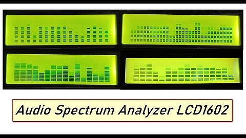 Спектр аудио LCD 1602+Arduino.
