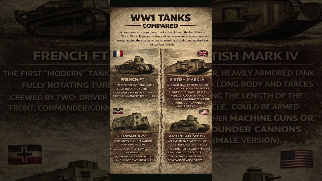 Legendary Tanks of World War I 