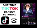 Onetime Capcut Tiktok One Time Edit Using Capcut Capcut Tutorial 
