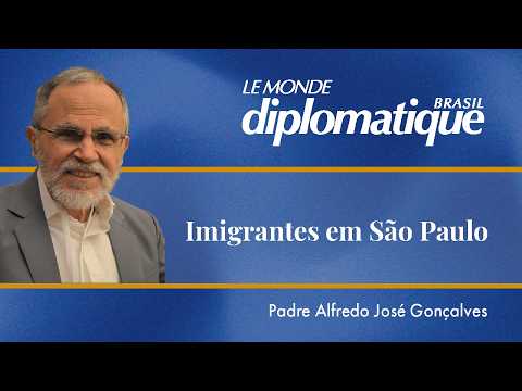 Immigrants in São Paulo, with Father Alfredo José Gonçalves