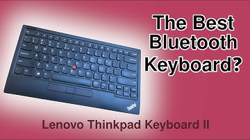 The Best Ergonomic Bluetooth Keyboard! Lenovo Thinkpad Trackpoint Keyboard II Review #Thinkpad