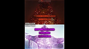 Thermonuclear Godzilla vs Supercharged Evolved Godzilla #kaijubattle #wis #wisedit #vsbattle #vsedit