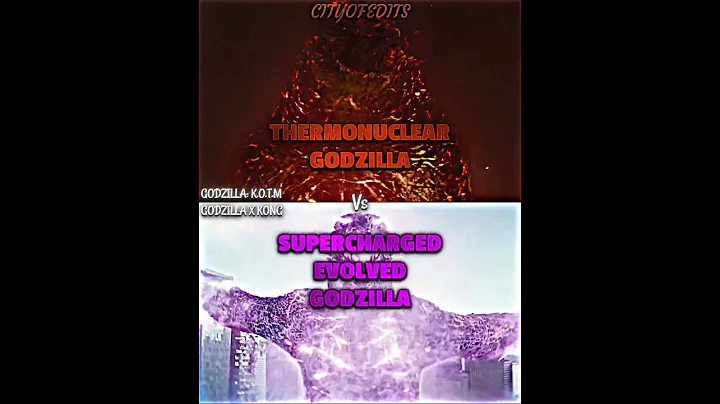 Thermonuclear Godzilla vs Supercharged Evolved Godzilla #kaijubattle #wis #wisedit #vsbattle #vsedit