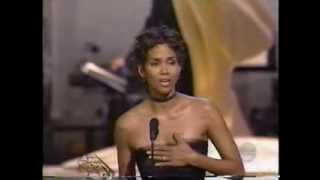 Halle Berry wins 2000 Emmy Award for Lead Actress in a Miniseries or Movie