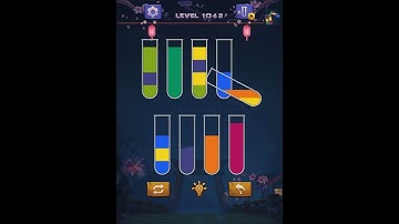 Sort water color puzzle level 1042 solution ios #shorts