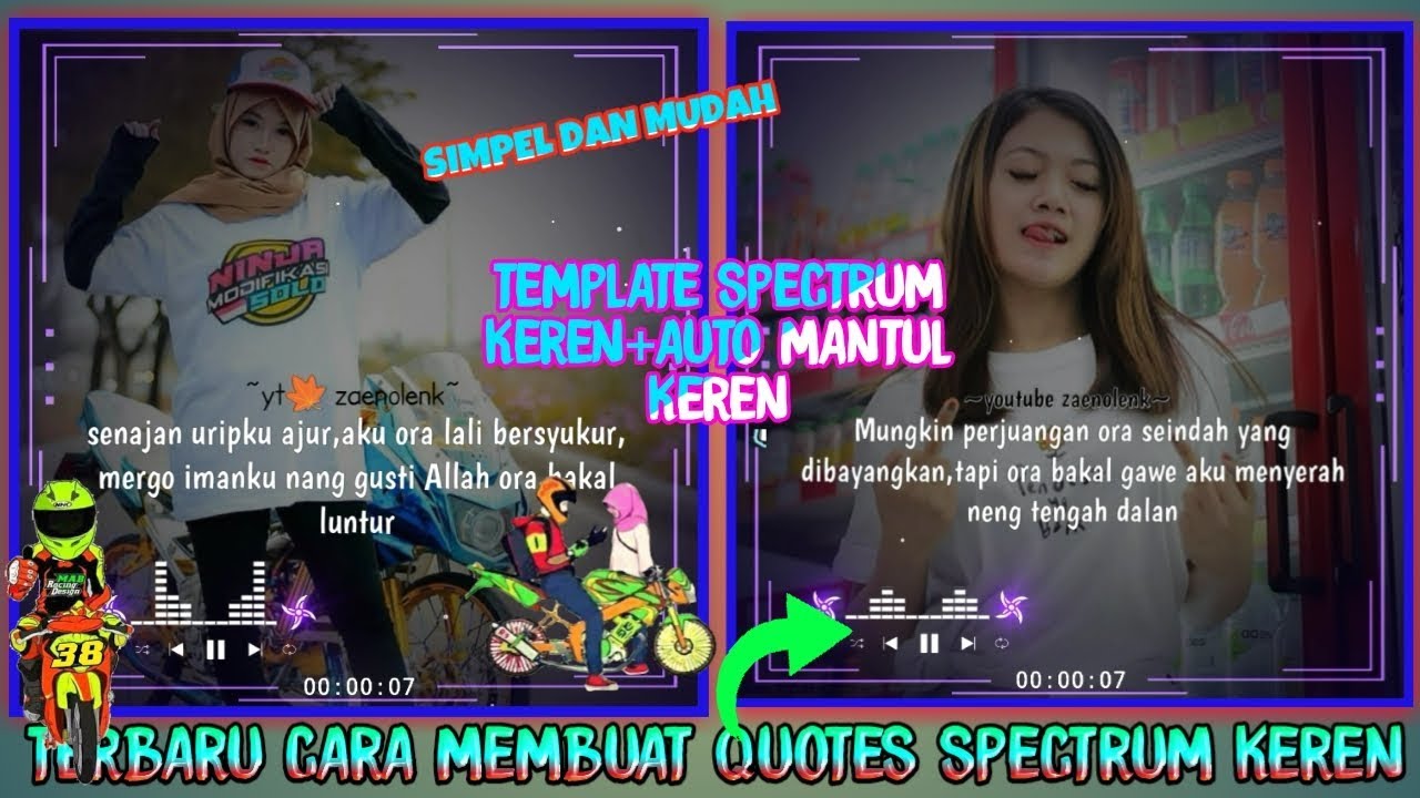 Tutorial membuat quotes literasi spectrum keren di Avve player-tutorial avve player #5