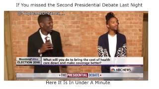 If You Missed The Second Presidential Debate Done By Supremedreams 1Rdcworld1