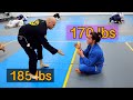 170 lb BJJ Purple Belt vs 185 lb White Belt