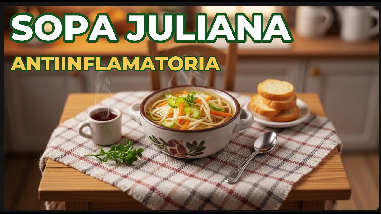 🥣 ¡La sopa juliana más deliciosa y saludable! 🌱