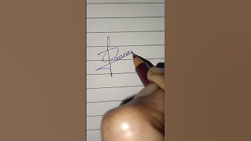 Signature of name Pranay. comment ur name. #signature #sign #design #calligraphy #utubeshorts #utube