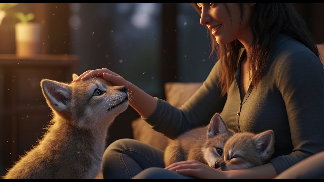 A Predator Cub Asked, “Are You Our Mother?” — The Human Just Smiled and Said, “Near Enough”