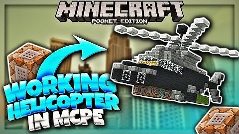 Working Helicopter with Command Blocks in MCPE 1.1 - Command Block Creation ( Minecraft PE 1.1 )