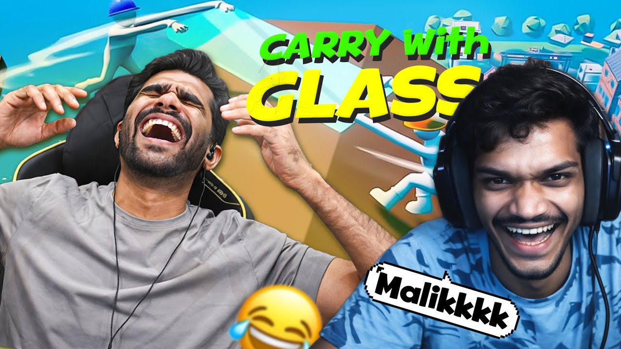 Control Your Laugh || Carry The Glass With Maalik || Part 1🤣
