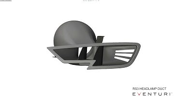 RS3 Headlamp Duct - CAD Animation