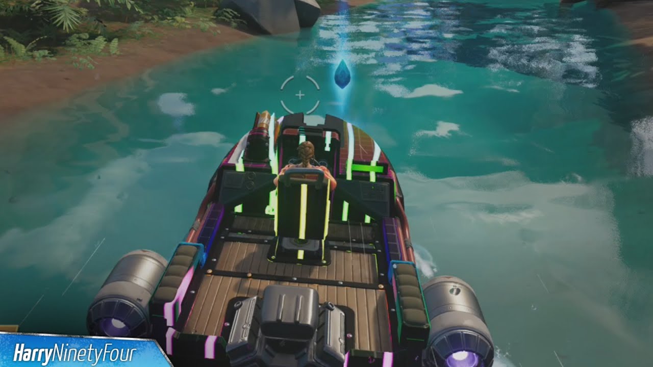 Collect Gem Fragments on Rivers Using a Vehicle All Locations - Fortnite