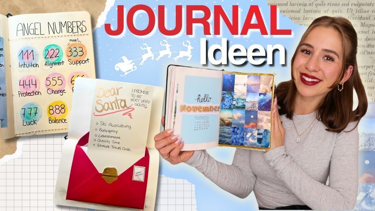 NOVEMBER JOURNAL IDEEN ✏️ junk journal, angel numbers, sticker dump... Cali Kessy