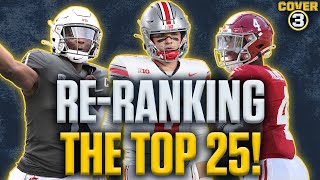Re-ranking the AP Top 25 College Football Poll Ohio State, Washington State and Oregon make a jump