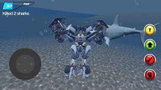 ► X Robot Car Shark Water By Omsk Games - Android Gameplay screenshot 4