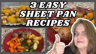 3 EASY & YUMMY SHEET PAN RECIPES #shrimpboil #meatballsrecipe #chickendrumsticksrecipe