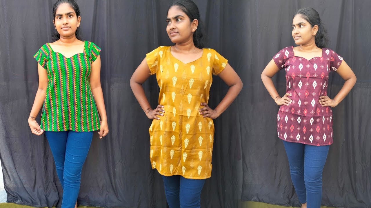 short kurti cuting and stitching #shortkurti #kurtidesign #kurti 