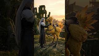 Sephiroth and his Chocobo. Nibelheim Grasslands, days before the fire. 🌅🐥 #veo #ff7