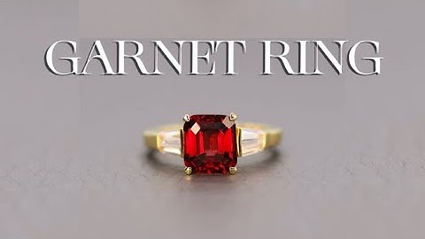 Nhẫn nữ Garnet màu TOP rực rỡ #iruby #garnet #garnetjewelry #nhannu #irubyluxury