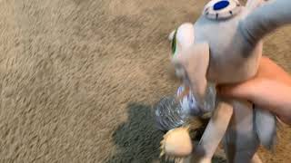 Sparky Pikmin tries to Flip the Water Bottle to stand right!