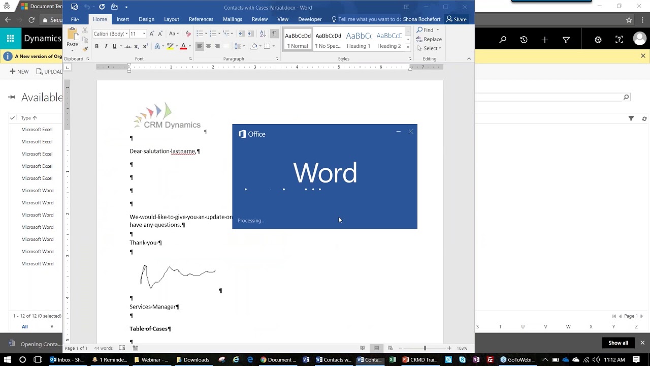 เทมเพลต word  2022  Using Word and Excel Templates in Dynamics 365