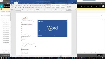 Using Word and Excel Templates in Dynamics 365