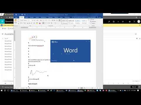 Using Word and Excel Templates in Dynamics 365