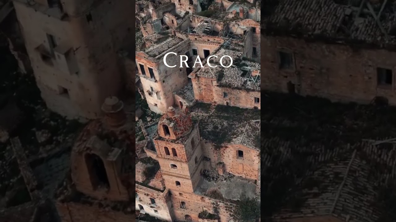📍Craco an abandoned medieval ghost town in southern Italy 🇮🇹❤️