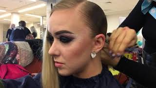 Причёска для бальных танцев. Hairstyle for ballroom dance. Причёска для бальных танцев. Hairstyle for ballroom dance.