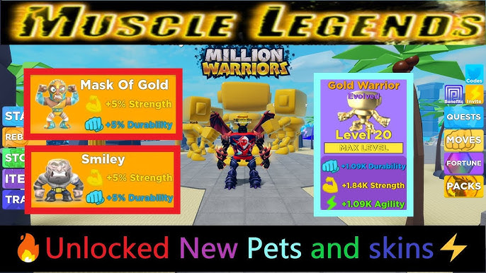 NEW* ALL WORKING CODES FOR MUSCLE LEGENDS MARCH 2022! ROBLOX MUSCLE LEGENDS  CODES 