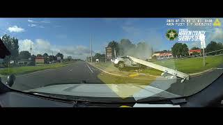 ICYMI! Suspect Crashes Stolen Vehicle into Power Pole
