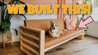 WE BUILT OUR OWN COUCH OUT OF 2X4s - Honest Review Of @ModernBuilds DIY Plans