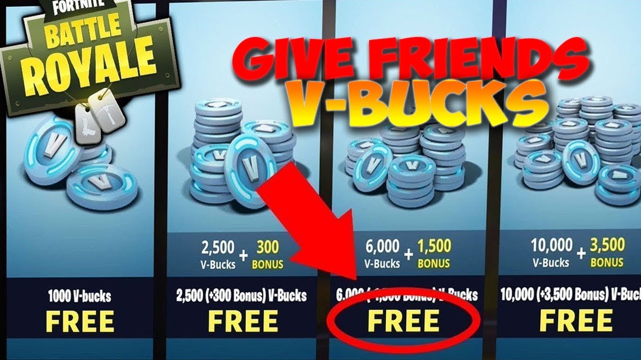 How to give your friends *FREE* V-Bucks in fortnite Battle Royale ... - 