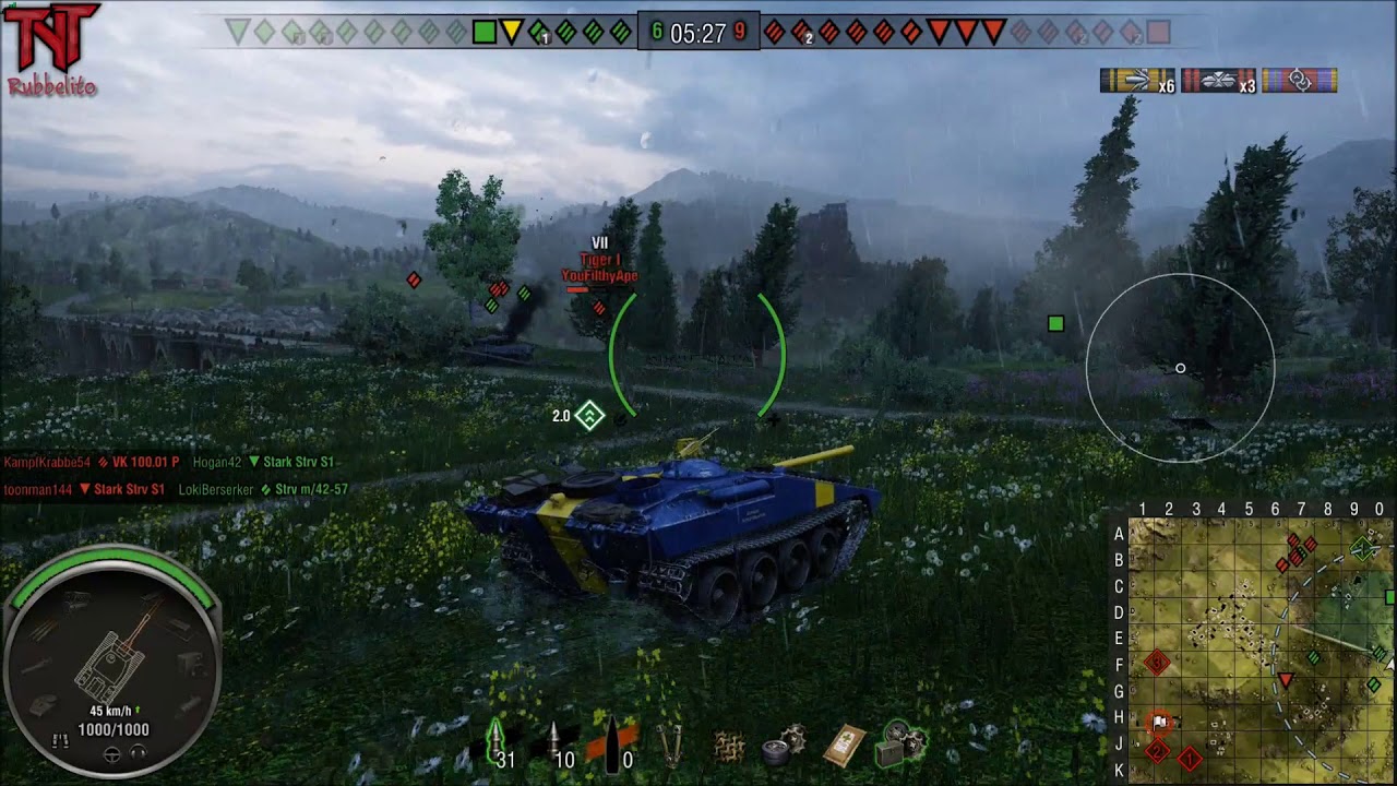 Wot Console Strv S1 Westfield First Battle Youtube