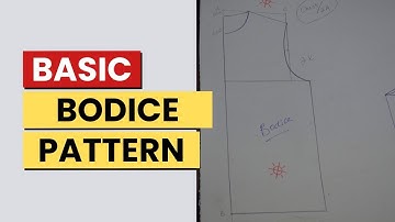 Perfect Bodice Pattern in 5 Minutes | Easy Pattern Drafting Tutorial#t-shirt drafting#easy#creative