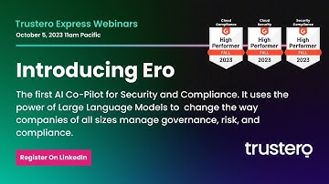 Webinar: Introducing Ero, the first AI Co-Pilot for Security and Compliance
