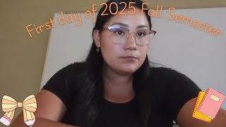 First day of 2025 Fall Semester (productive day)