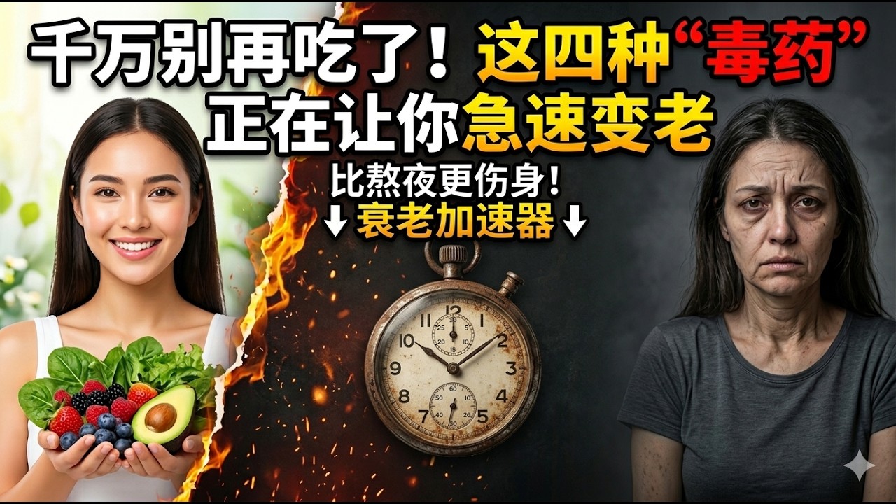 千万别再吃了!这四种“毒药”正在让你急速变老 - YouTube