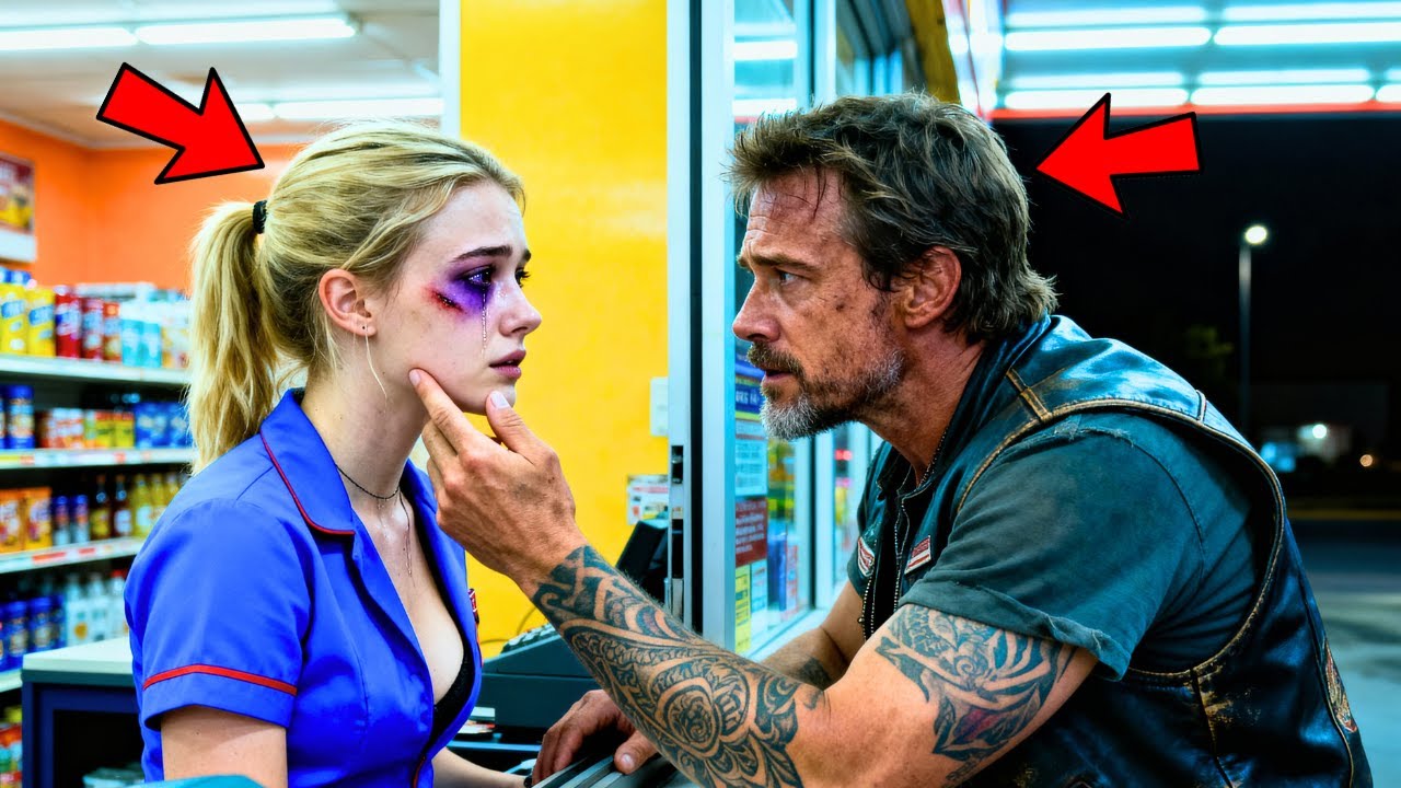 A Motoros Banda Vezetője Meglátta a Pénztáros Monokliját... Amit Tett, SOKKOLTA a Rendőrséget