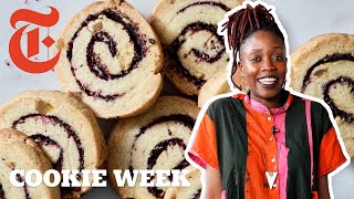Swirly Hibiscus Shortbread Cookies | Yewande Komolafe | NYT Cooking