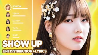 GFRIEND - Show Up (Line Distribution Lyrics Color Coded) PATREON REQUESTED