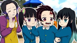 園児のカナヲと無一郎が炭治郎を取り合い！？カナヲ「炭治郎は私のもの」無一郎「僕のだよ」しのぶ「もう、2人とも…」【キメツ学園×声真似】
